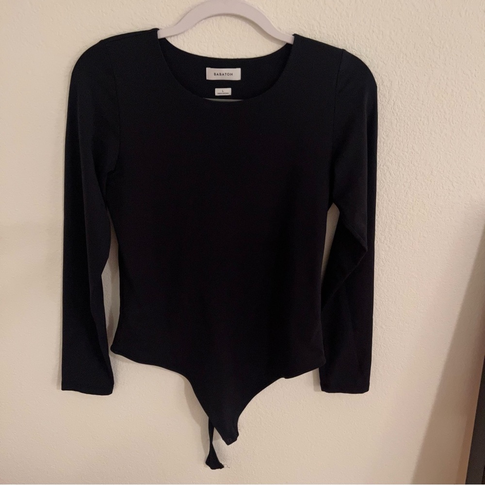 Aritzia | Babaton Long Sleeve Bodysuit Black